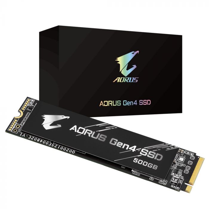 Накопичувач SSD  500GB Gigabyte Aorus M.2 2280 PCIe NVMe 4.0 x4 3D TLC (GP-AG4500G)