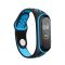 Ремінець BeCover Nike Style для Xiaomi Mi Smart Band 5/Mi Smart Band 6/Mi Smart Band 7 Black-Blue (705150)