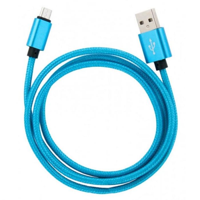Кабель Dengos USB-microUSB 1м Blue (NTK-M-MT-BLUE)