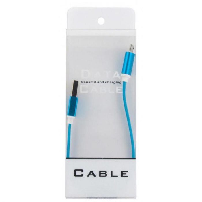 Кабель Dengos USB-microUSB 0.2м Blue (PLS-M-SHRT-PLSK-BLUE)