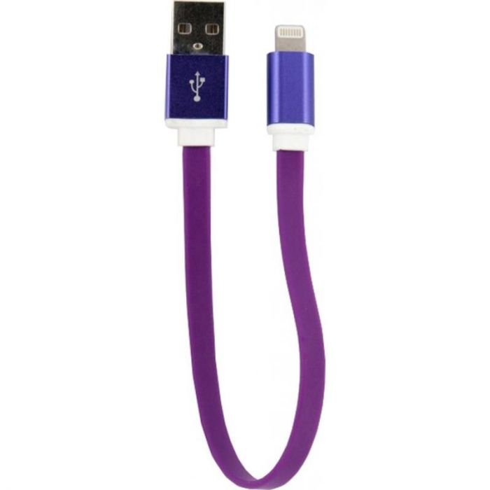 Кабель Dengos USB-Lightning 0.2м Purple (PLS-L-SHRT-PLSK-PURPLE)