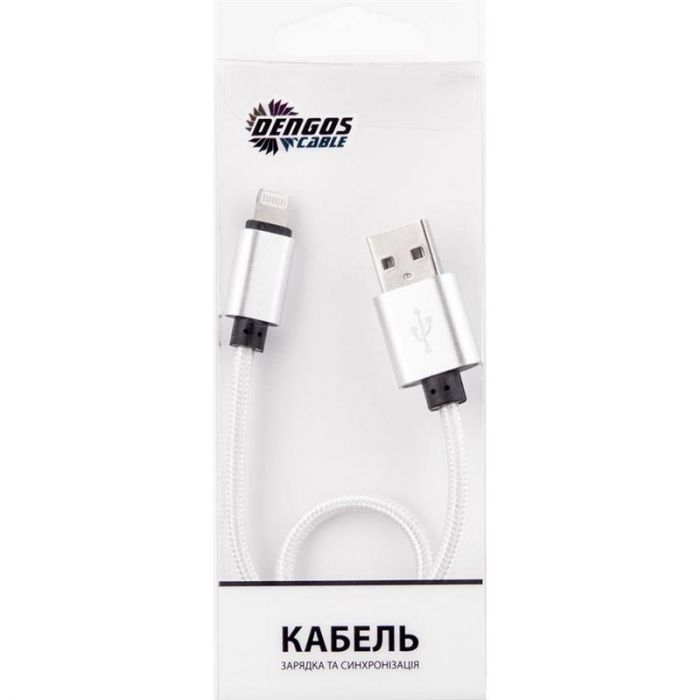Кабель Dengos USB-Lightning 0.25м White (NTK-L-SHRT-WHITE)