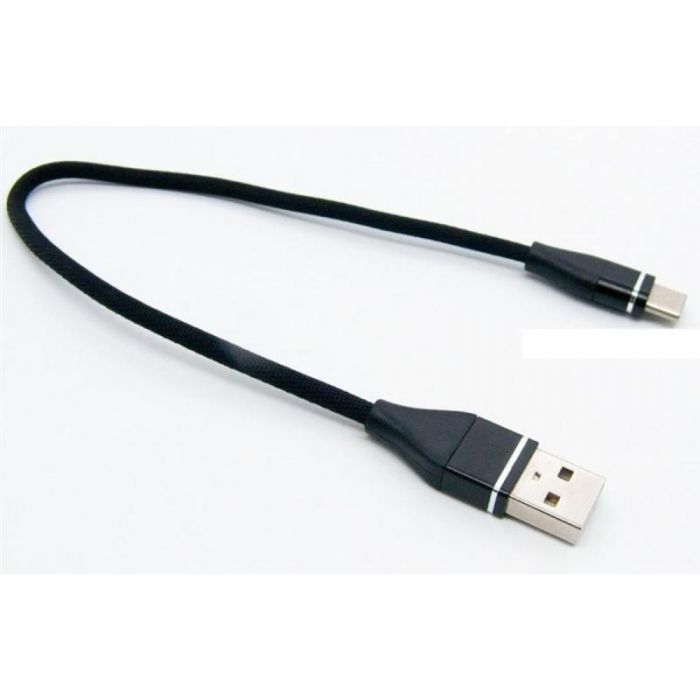 Кабель Dengos USB-USB Type-C 0.25м Black (NTK-TC-SHRT-BLACK)