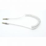 Аудіо-кабель Dengos mini-Jack 3.5 mm(M)-mini-Jack 3.5 mm(M) 1м, White (AUDIO-PLS-PRUZH-WHITE)