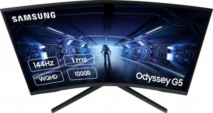 Монітор Samsung 27" Odyssey G5 (LC27G55TQWIXCI) VA Black Curved