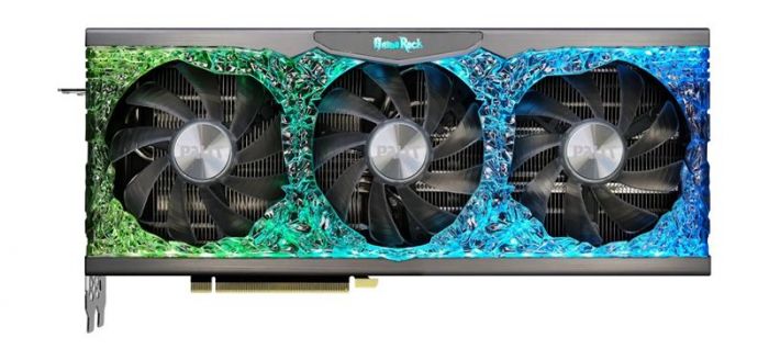 Відеокарта GF RTX 3080 10GB GDDR6X GameRock V1 Palit (NED3080U19IA-1020G) (LHR)