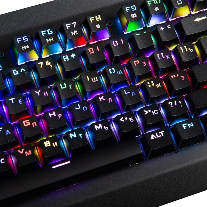 Клавіатура Modecom Volcano Hammer 2 RGB Removable Blue Switch (K-MC-HAMMER2-U-BLUE-RGB-R) Black USB