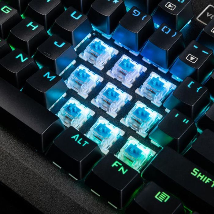 Клавіатура Modecom Volcano Hammer 2 RGB Removable Blue Switch (K-MC-HAMMER2-U-BLUE-RGB-R) Black USB