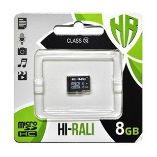 Карта пам`ятi MicroSDHC 8GB Class 10 Hi-Rali (HI-8GBSDCL10-00)