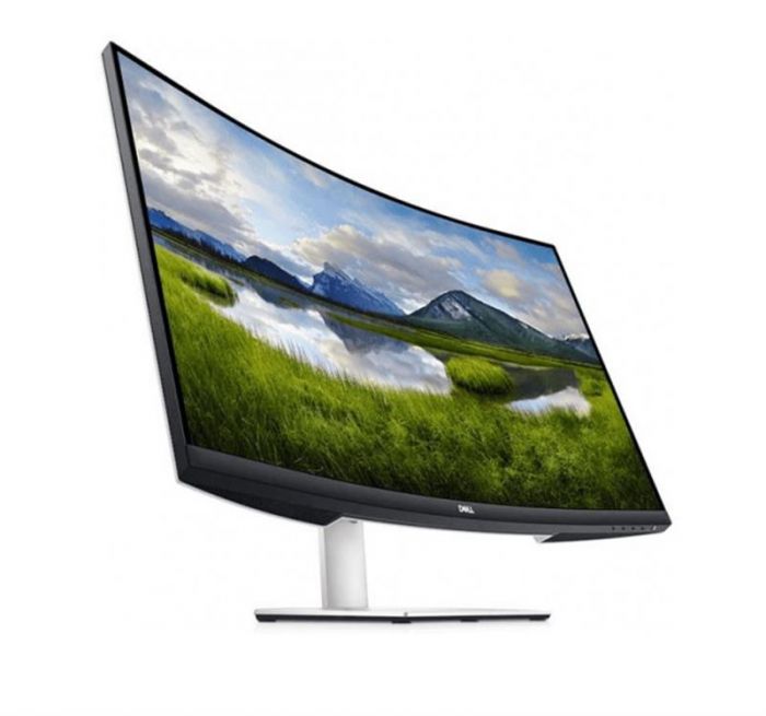 Монiтор DELL 31.5" S3221QS (210-AXLH) VA Silver Curved