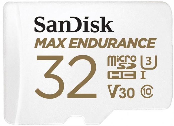 Карта пам`ятi MicroSDHC 32GB UHS-I/U3 Class 10 SanDisk Max Endurance R100/W40MB/s (SDSQQVR-032G-GN6IA)