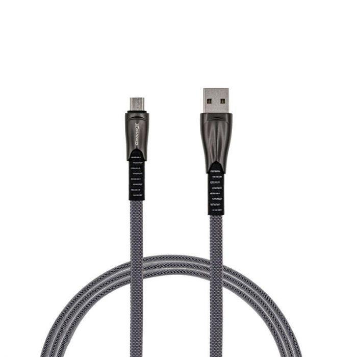 Кабель Grand-X USB-microUSB, 2А, 1м (FM09), плоский, упаковка гіфтбокс з вікном