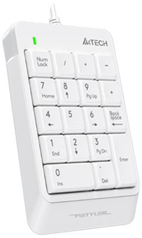 Цифровий клавiатурный блок A4Tech FK13P White
