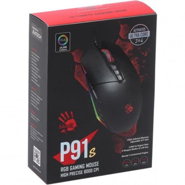 Мишка A4Tech Bloody P91s RGB Black USB