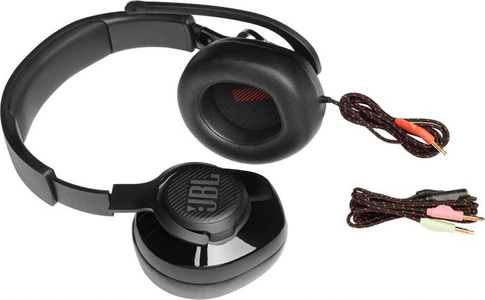 Гарнiтура JBL Quantum 200 Black (JBLQUANTUM200BLK)