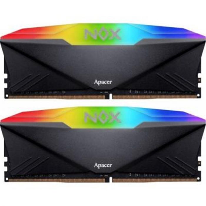 Модуль пам`ятi DDR4 2х8GB/3200 Apacer NOX RGB Black (AH4U16G32C28YNBAA-2)