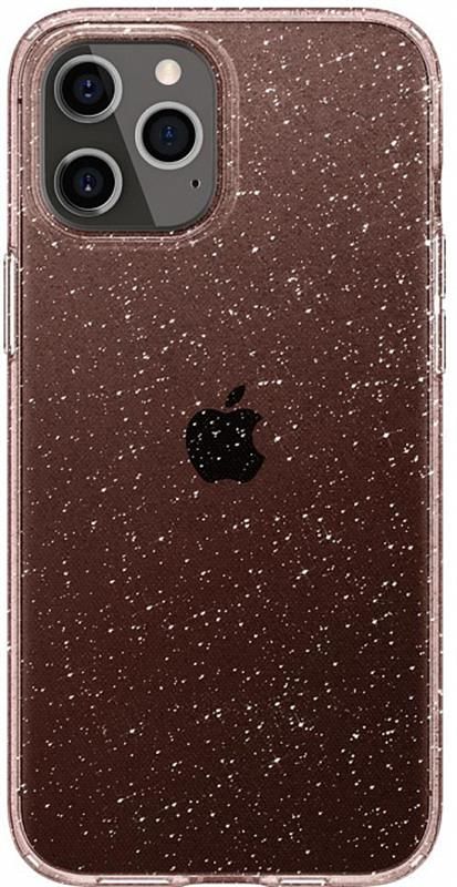Чохол-накладка Spigen Liquid Crystal Glitter для Apple iPhone 12/12 Pro Rose Quartz (ACS01699)
