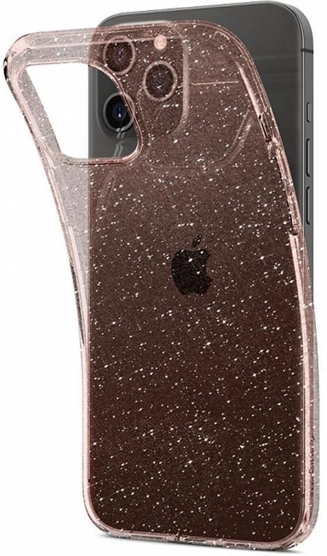 Чохол-накладка Spigen Liquid Crystal Glitter для Apple iPhone 12/12 Pro Rose Quartz (ACS01699)