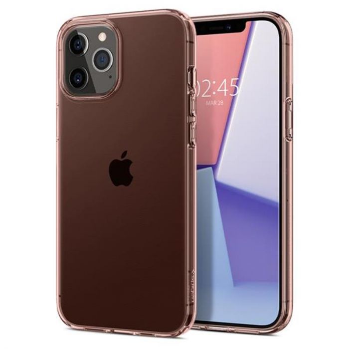 Чохол-накладка Spigen Crystal Flex для Apple iPhone 12 Pro Max Rose Crystal (ACS01474)