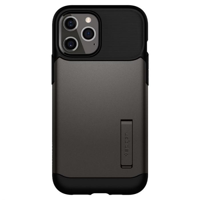 Чохол-накладка Spigen Slim Armor для Apple iPhone 12 Pro Max Gunmetal (ACS01480)
