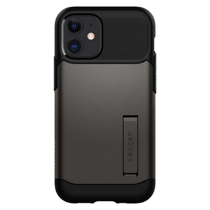 Чохол-накладка Spigen Slim Armor для Apple iPhone 12 Mini Gunmetal (ACS01546)