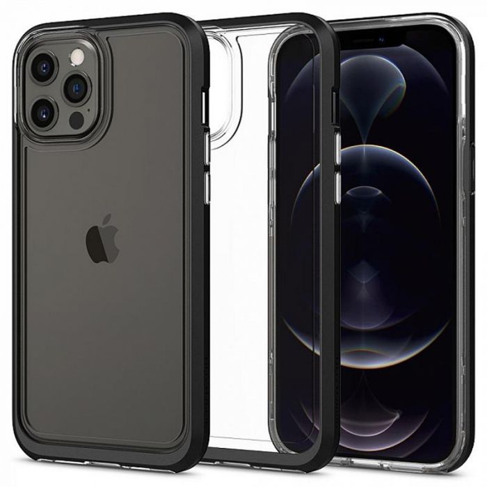 Чохол-накладка Spigen Neo Hybrid для Apple iPhone 12 Pro Max Crystal Black (ACS01622)