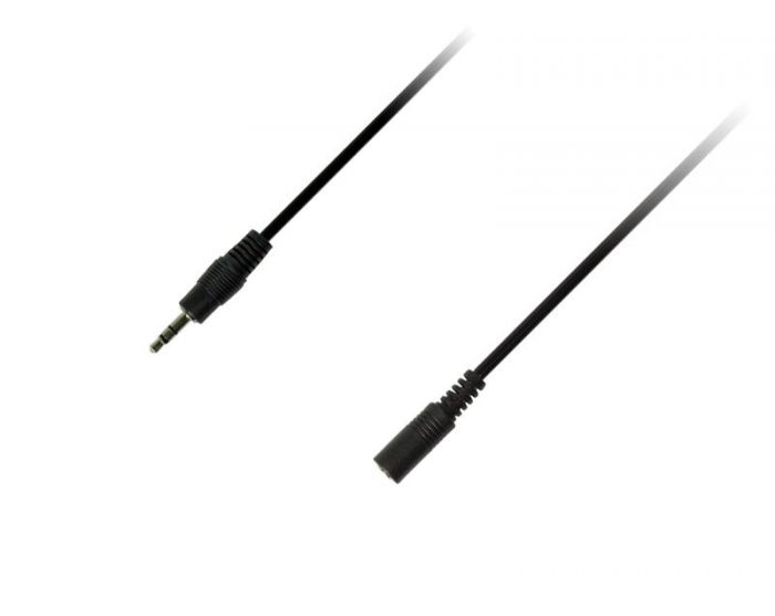 Кабель Piko (1283126473920) AUX 3.5mm M-3.5mm F, 3м Black