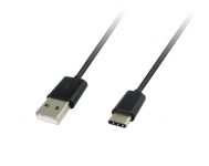 Кабель Global MSH-CA-001 USB-USB Type-C 1м Black (1283126474675)