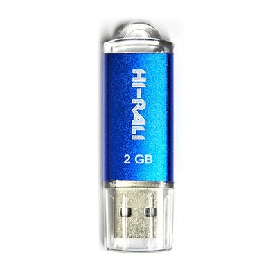 Флеш-накопичувач USB 2GB Hi-Rali Rocket Series Blue (HI-2GBRKTBL)
