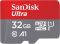 Карта пам`яті MicroSDXC 32GB UHS-I Class 10 SanDisk Ultra R100/W10MB/s (SDSQUNR-032G-GN3MN)