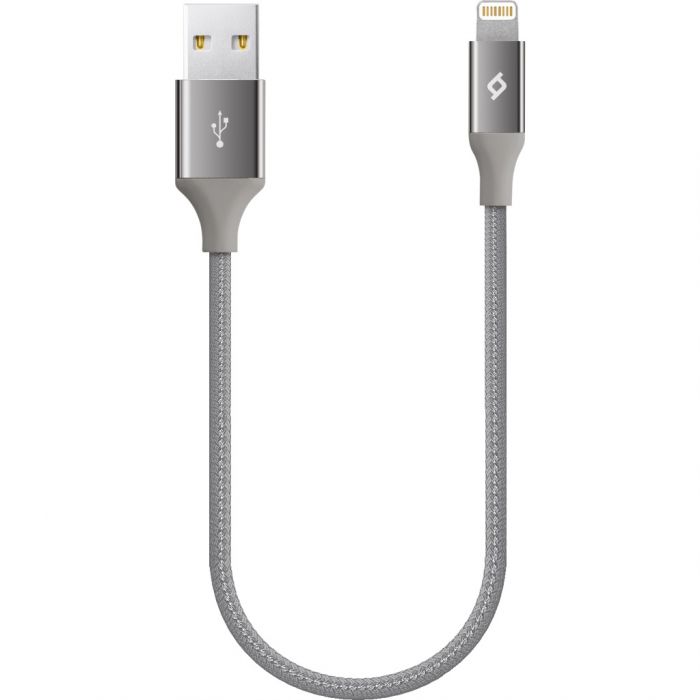 Кабель Ttec (2DK28UG) USB - Lightning, AlumiCable Mini, 0.3м, Space Gray