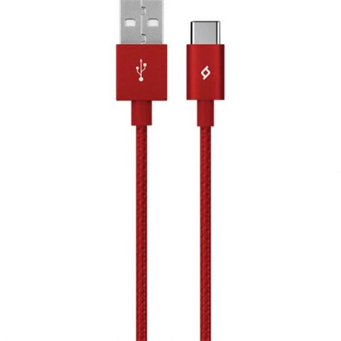 Кабель Ttec AlumiCable USB - USB Type-C (M/M), 1.2 м, Red (2DK18K)