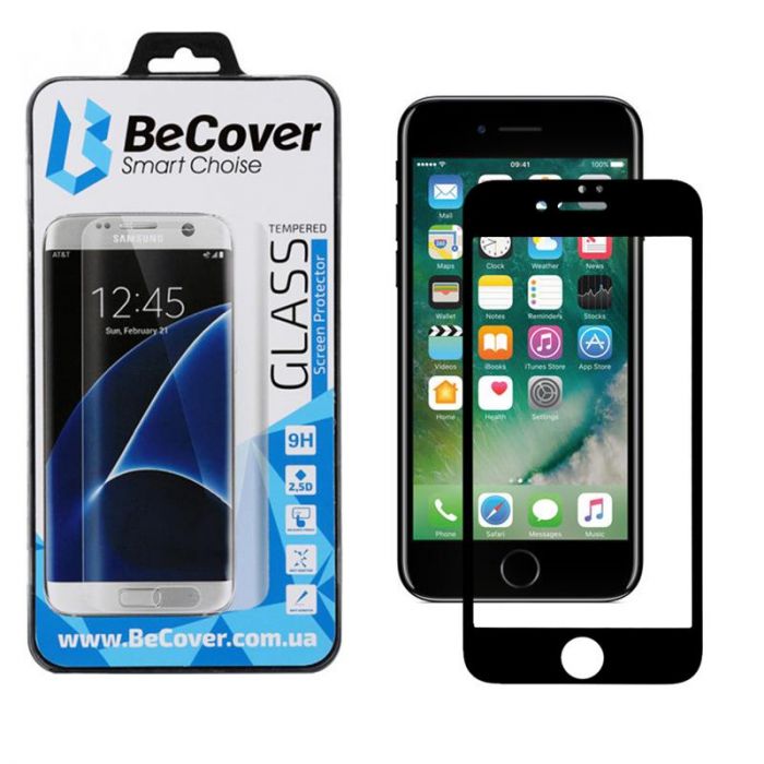 Захисне скло BeCover для Apple iPhone 8 Plus/7 Plus Black (701042)