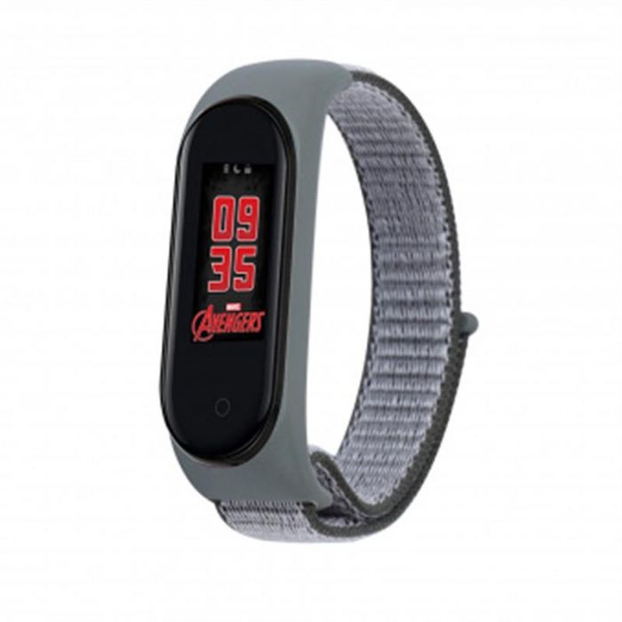 Ремінець BeCover Nylon Style для Xiaomi Mi Smart Band 5/Mi Smart Band 6 Gray/Black (705423)