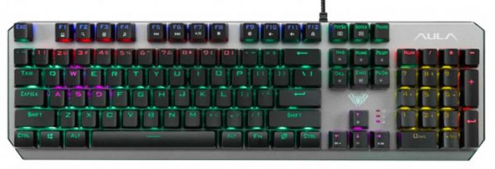 Клавіатура Aula Dawnguard Mechanical Wired Keyboard Silver (6948391234533)