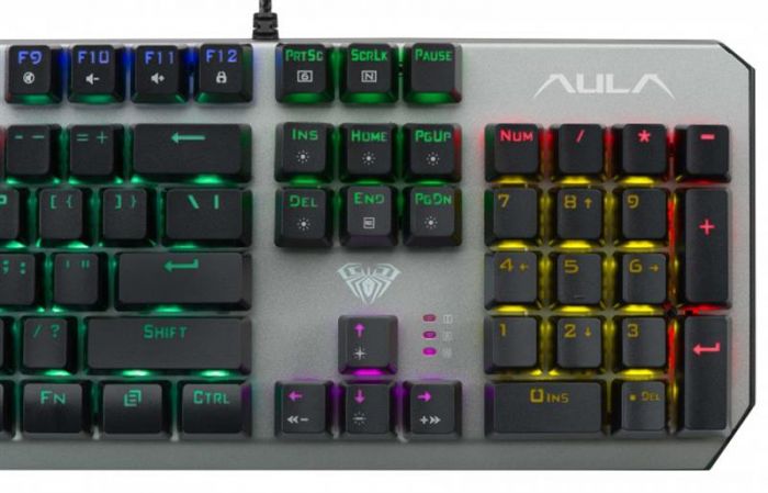 Клавіатура Aula Dawnguard Mechanical Wired Keyboard Silver (6948391234533)