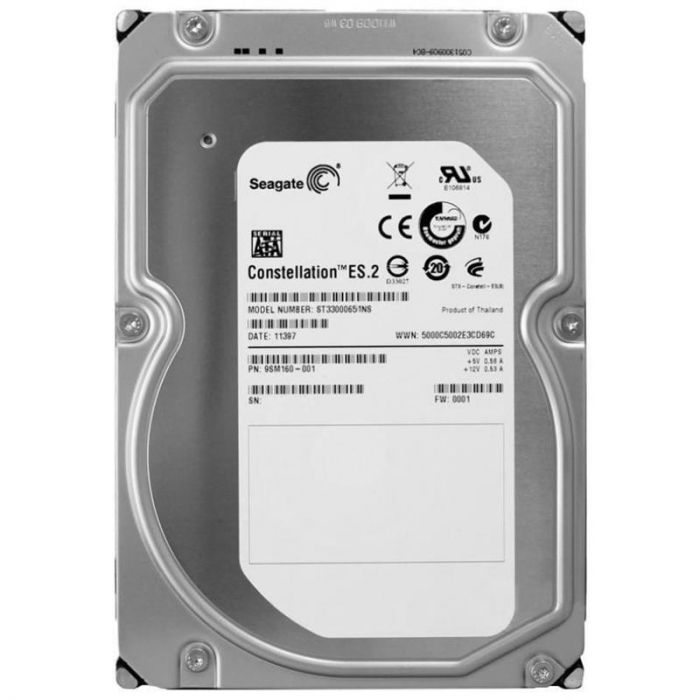 Накопичувач HDD SATA 3.0TB Seagate Constellation ES.2 7200rpm 64MB (ST33000651NS)