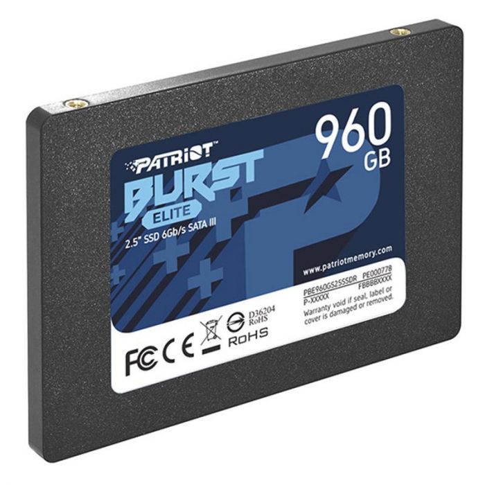 Накопичувач SSD  960GB Patriot Burst Elite 2.5" SATAIII TLC (PBE960GS25SSDR)