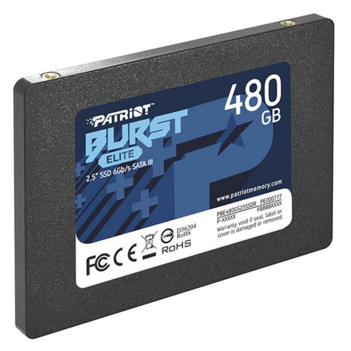 Накопичувач SSD  480GB Patriot Burst Elite 2.5" SATAIII TLC (PBE480GS25SSDR)