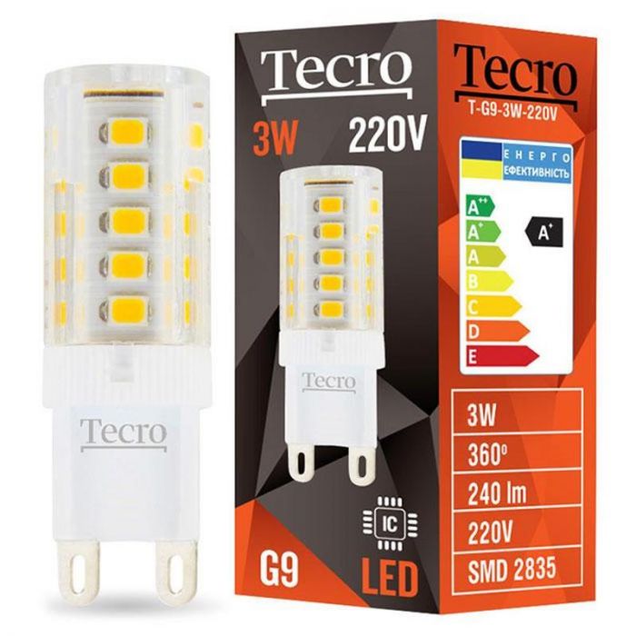 Лампа світлодіодна Tecro T-G9-3W-220V 2700K