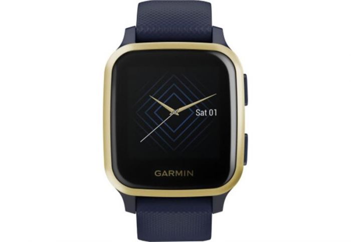 Смарт-годинник Garmin Venu Sq Music Navy/Light Gold (010-02426-12)