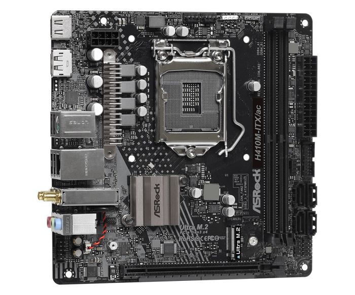 Материнська плата ASRock H410M-ITX/ac Socket 1200