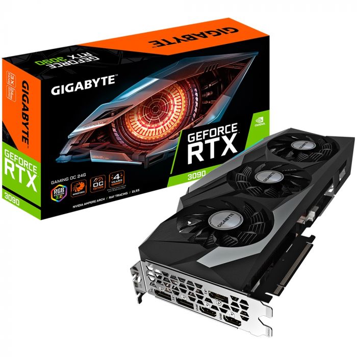 Відеокарта GF RTX 3090 24GB GDDR6X Gaming OC Gigabyte (GV-N3090GAMING OC-24GD)