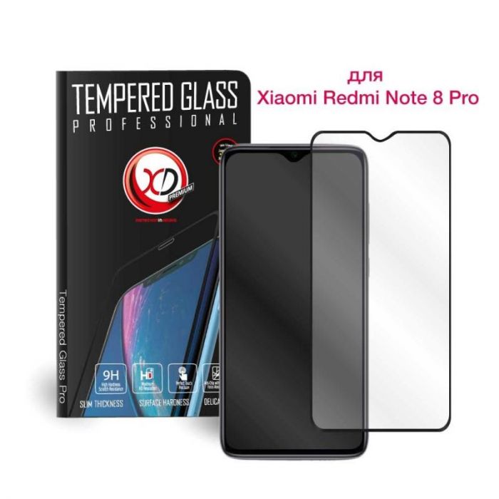 Захисне скло Extradigital для Xiaomi Redmi Note 8 Pro Black, 0.5мм, 2.5D (EGL4659)