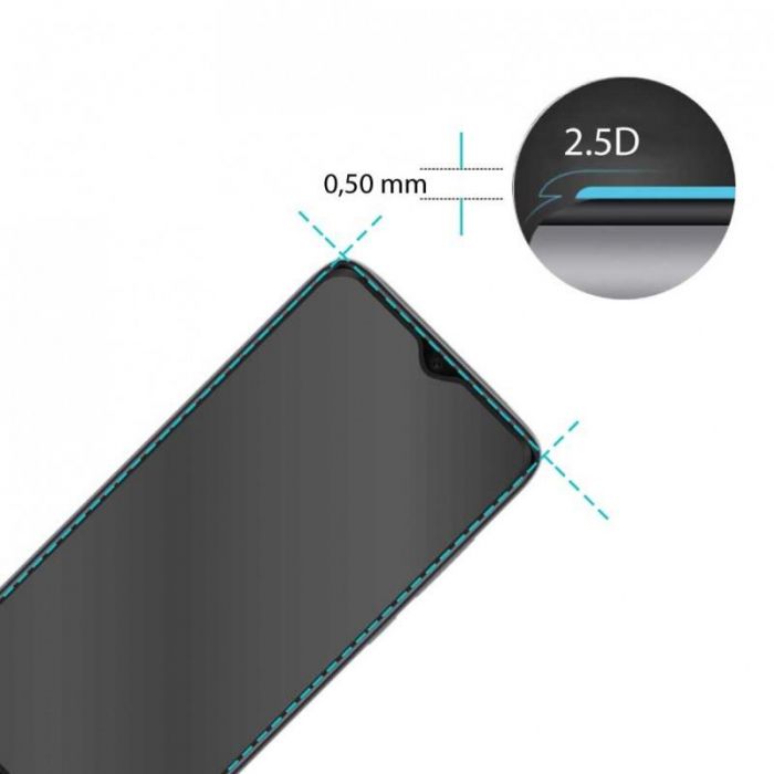 Захисне скло Extradigital для Xiaomi Redmi Note 8 Pro Black, 0.5мм, 2.5D (EGL4659)