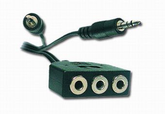 Кабель Cablexpert CC-MIC-1 Удлинитель для микрофона и наушников литой 1м