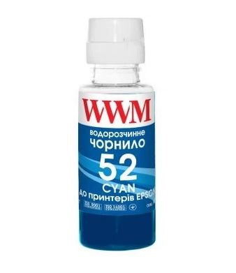 Чорнило WWM HP GT52 Jet Ink Tank 5810/5820 Cyan (H52C) 100г