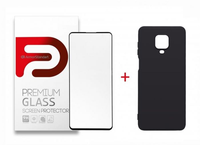 Чохол-накладка Armorstandart Air для Xiaomi Redmi Note 9S/9 Pro/9 Pro Max Transparent (ARM58052) + захисне скло