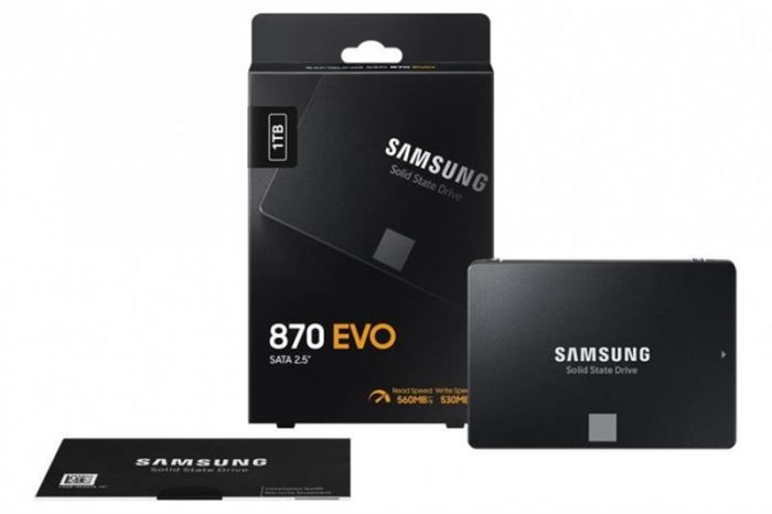 Накопичувач SSD 1TB Samsung 870 EVO 2.5" SATAIII MLC (MZ-77E1T0B/EU)