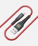 Кабель Luxe Cube Kevlar USB-USB Type C, 1.2м, червоний (8886668686273)